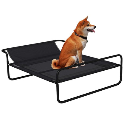 PawHut Raised Dog Bed with Slope Headrest, for Medium Dogs, 106 x 81 x 33cm