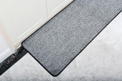 Magic Clean Step Mat Non-Slip Machine Washable Door mat Carpet Rug Liner Light Grey - 45 X 150 cm