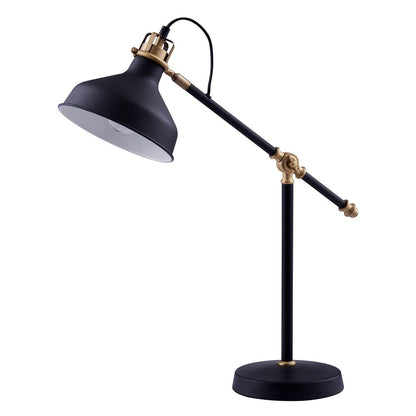 Standard Task Table Lamp, Adjustable Reading Desk Spot Light, Black