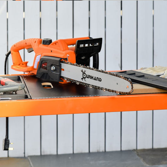 DURHAND Electric Chainsaw, 2000 W, 40 cm Blade-Orange