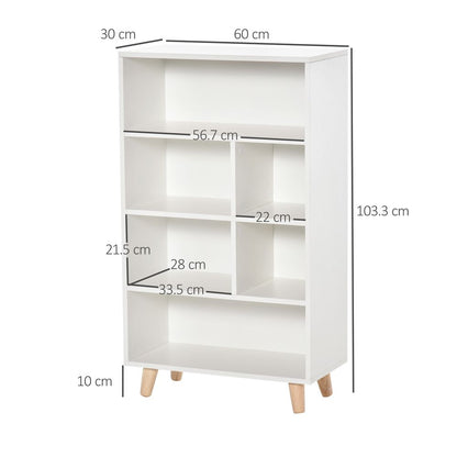 Bookcase Cube Storage Unit  White