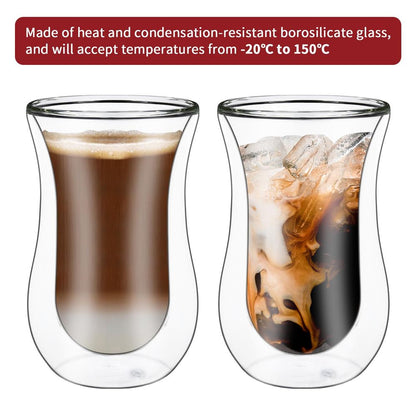 Double Wall Glasses Curve Barware