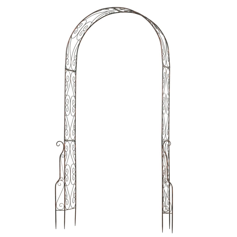 Outsunny Garden Arch, 226H cm, Metal Frame