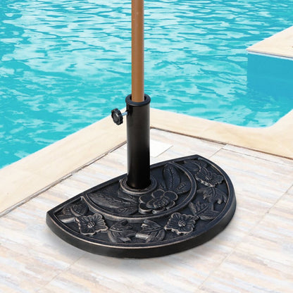 Heavy Duty Parasol Umbrella Base, Resin-Bronze Colour