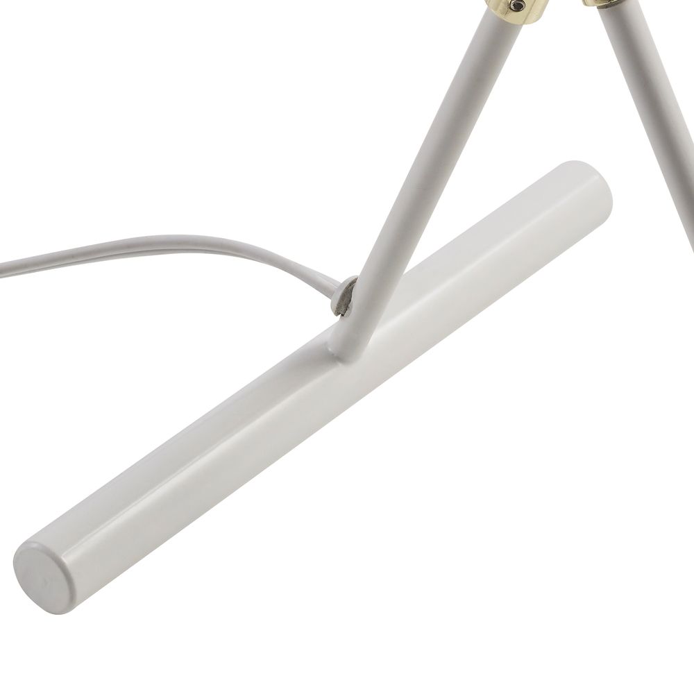 Delicata Monopod Standard Task Floor Lamp, White Reading Spot Light