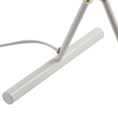 Delicata Monopod Standard Task Floor Lamp, White Reading Spot Light