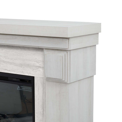 48″ Electric Fireplace with Touch Screen & Remote, Grey Marble