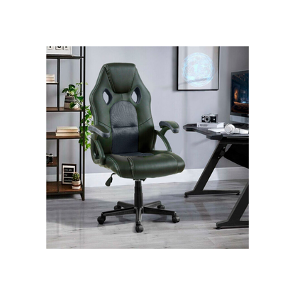 Neo Black Leather Mesh PC Gaming Office Chair