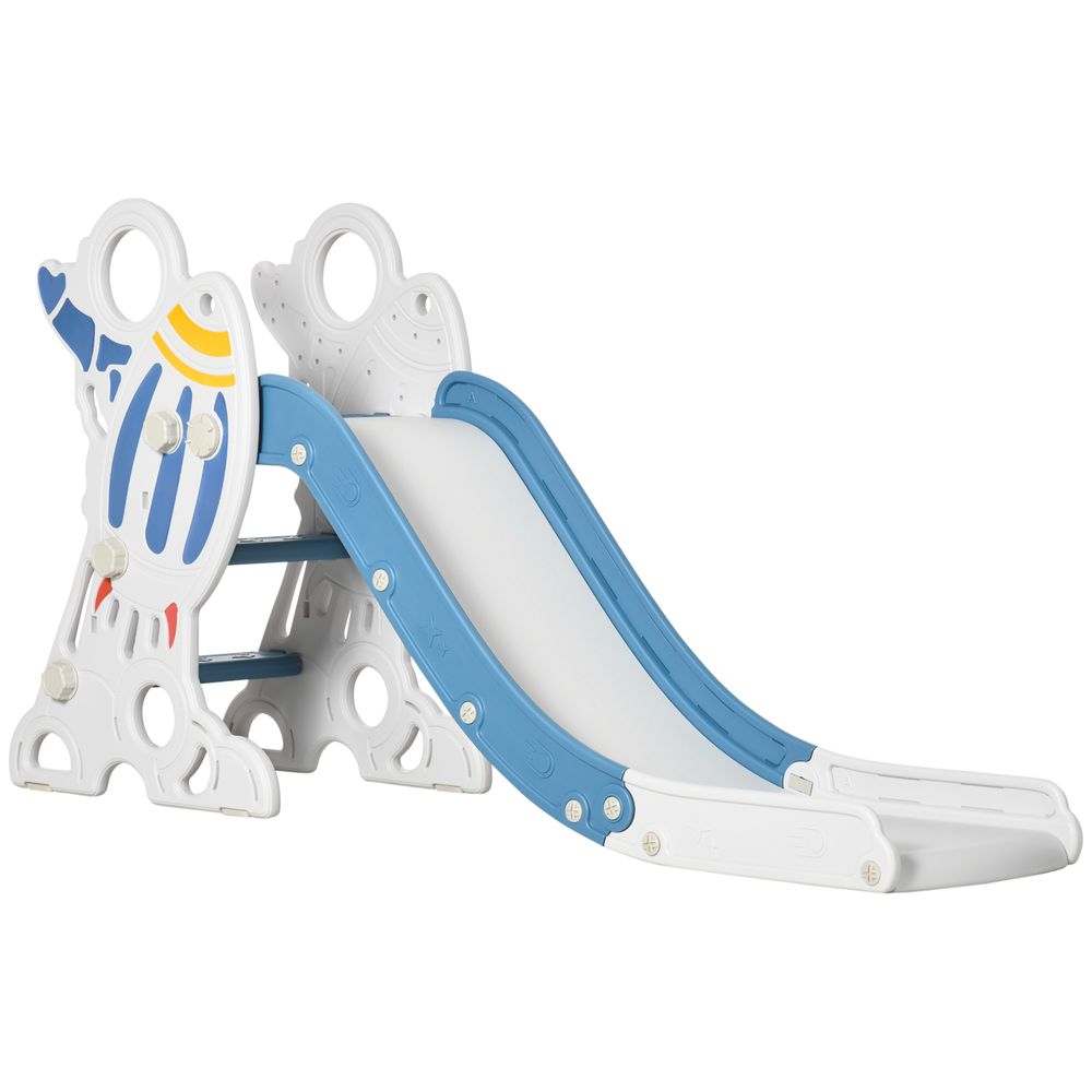 Baby Slide Freestanding Slide for Kids 1.5-3 Years Space Theme, Blue