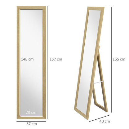 Full Length Mirror, Farmhouse Wall Mirror, Hanging & Freestanding