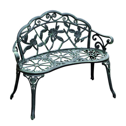 Cast Aluminum Garden Bench Patio Chair