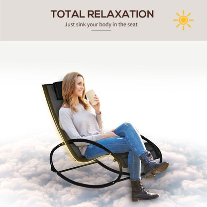 Outsunny Orbital Zero Gravity Rocking Chair, 88H cm