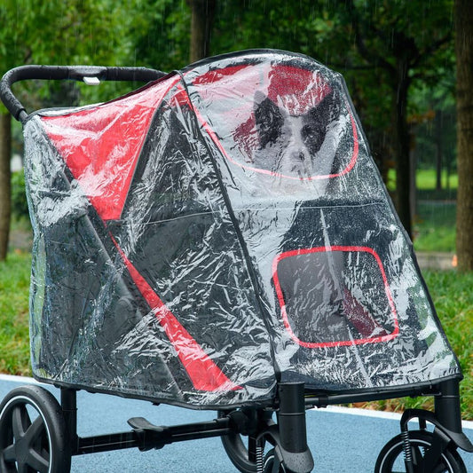 Rain Cover for Dog Pram Stroller Buggy, for Large, Medium Dogs with Rear Entry