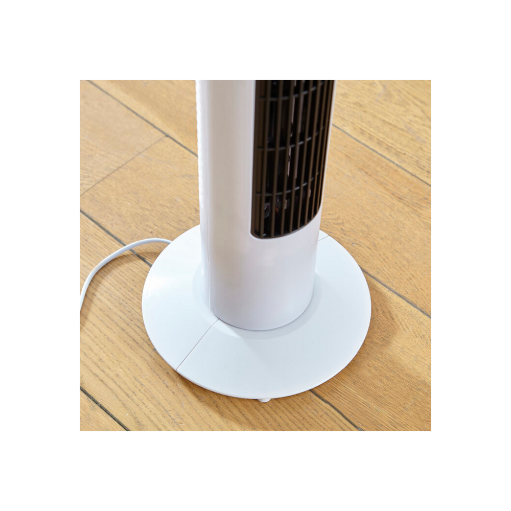 Neo 33" Aroma Free Standing 3 Speed Fan - White