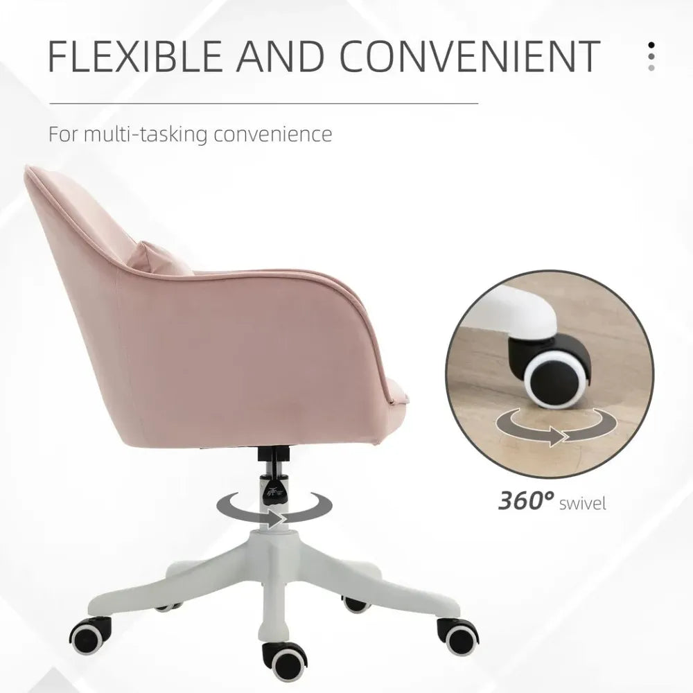 Office Chair with Rechargeable Electric Vibration Massage Lumbar Pillow, Wheels