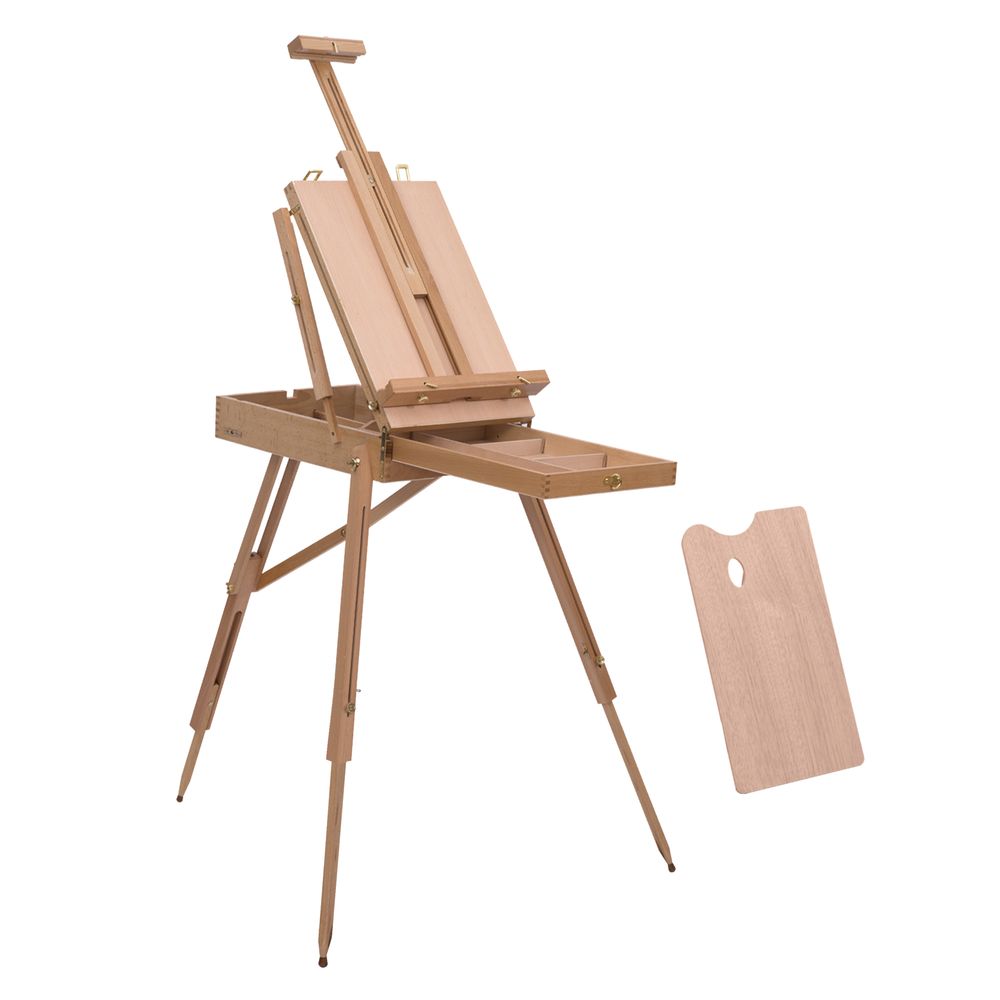 Tripod Art Easel Wooden Drawing Board Workstation Folding French Sketch HOMCOM