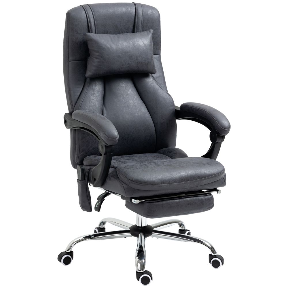 High Back Massage Office Chair with Vibration Point Headrest Remote