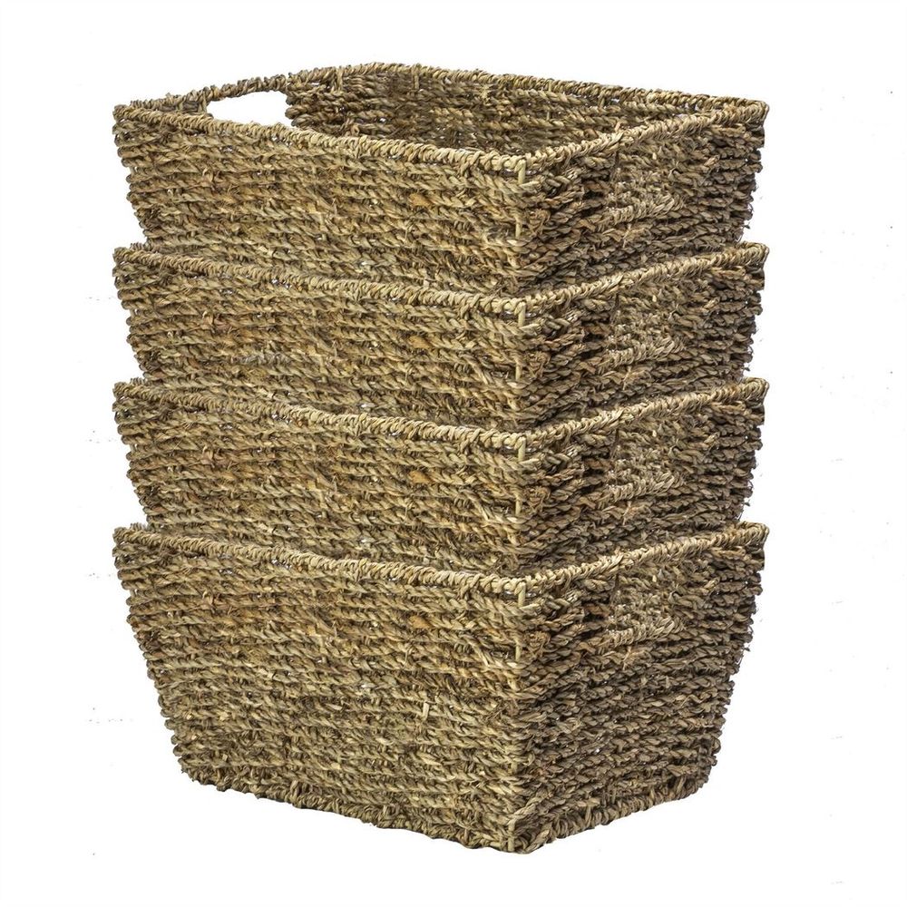 Natural Seagrass Storage Basket - Set of 4 | M&W