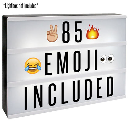 85pc Emoji Booster Pack for A4 Lightbox | Pukkr