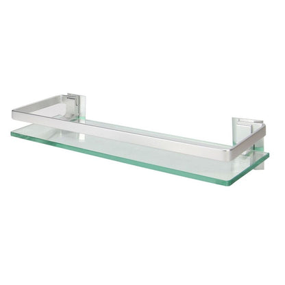 Tempered Glass Shelf with Aluminium Rail | 1 Tier | M&W