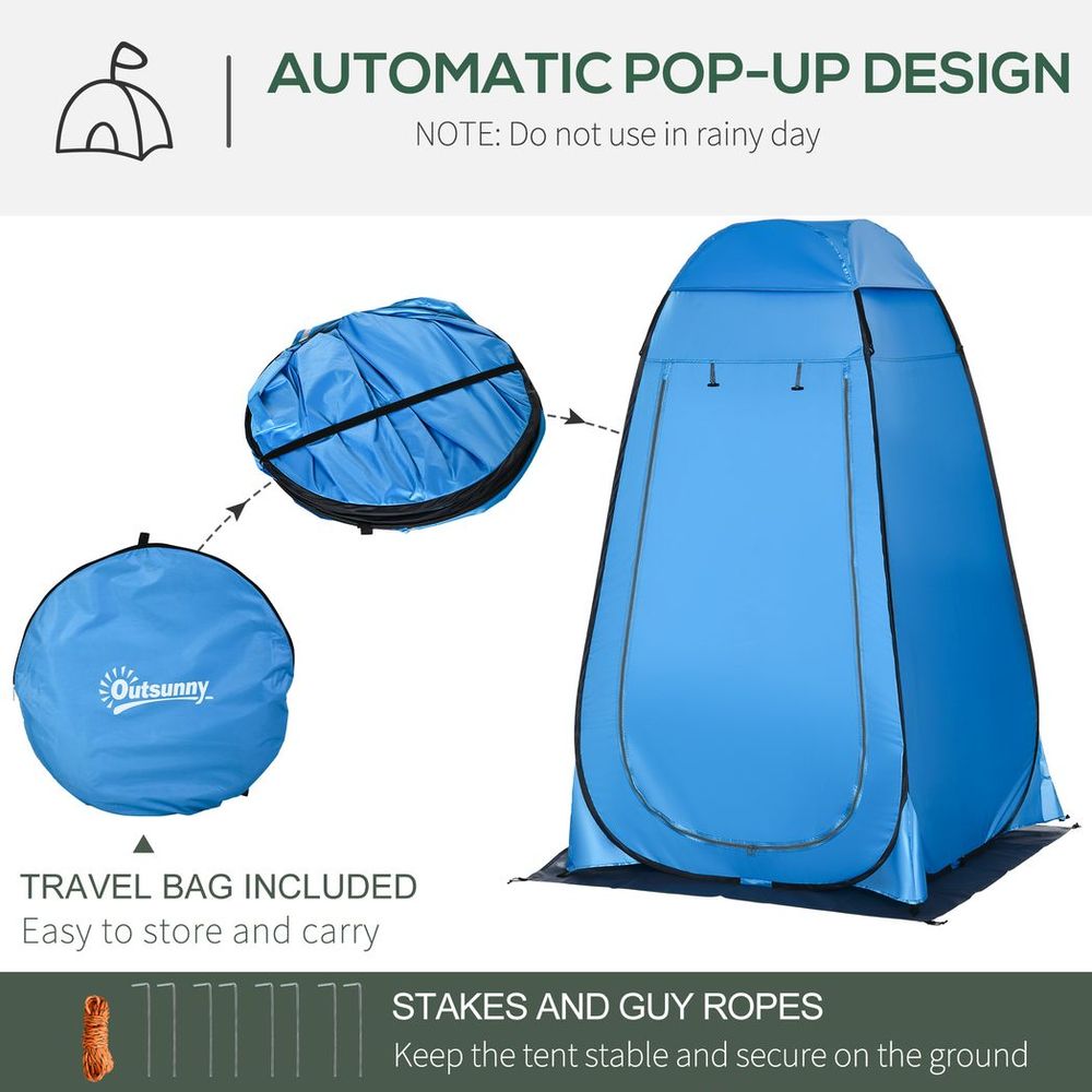 Camping Shower Tent w/ Pop Up Design, Outdoor Dressing Changing Room