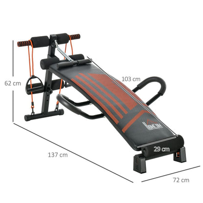 Multifunctional Sit Up Bench Utility Board Ab Exercise with Headrest