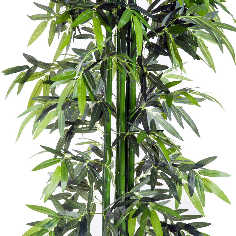 Artificial Bamboo Tree Plant, 1.8 m-Green Bamboo/ Black Pot