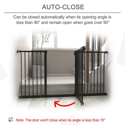 Adjustable Safety Gate 3 Extensions and Four Adjustable Screws,  Pawhut