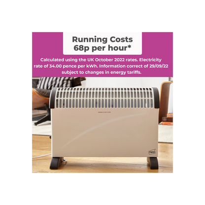 Neo Free Standing Radiator Convector Heater  3 Heat Settings