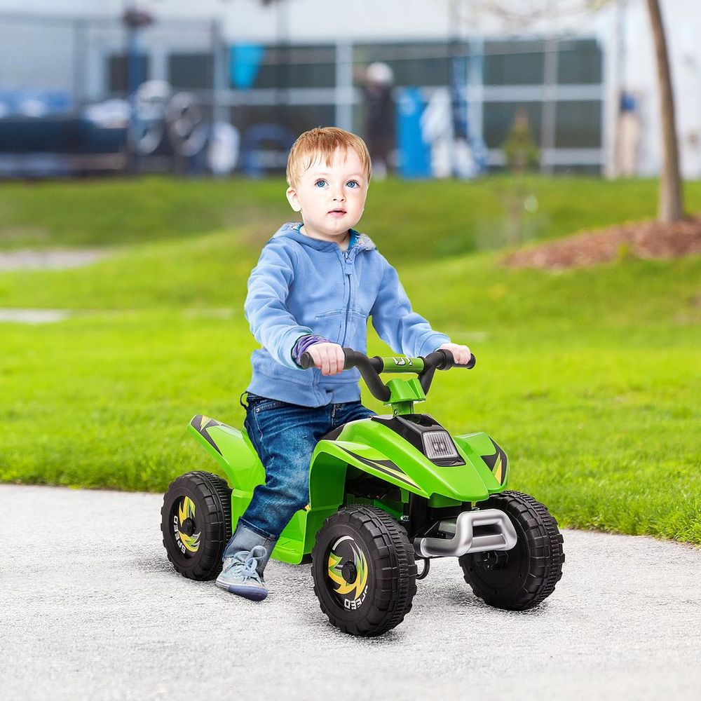 6V Kids Electric Ride on Car with Big Wheels 18-36 Months Toddlers Green