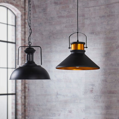 Pendant LED Light Black Modern Hanging Ceiling Lighting