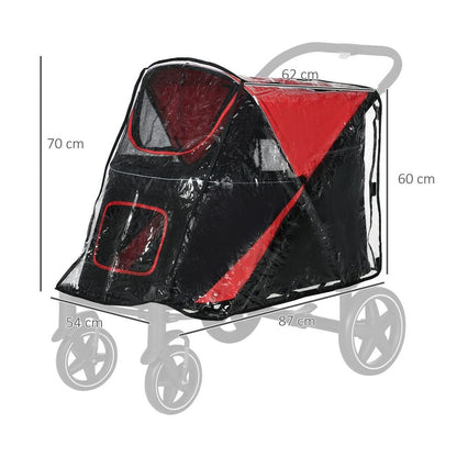 Rain Cover for Dog Pram Stroller Buggy, for Large, Medium Dogs with Rear Entry