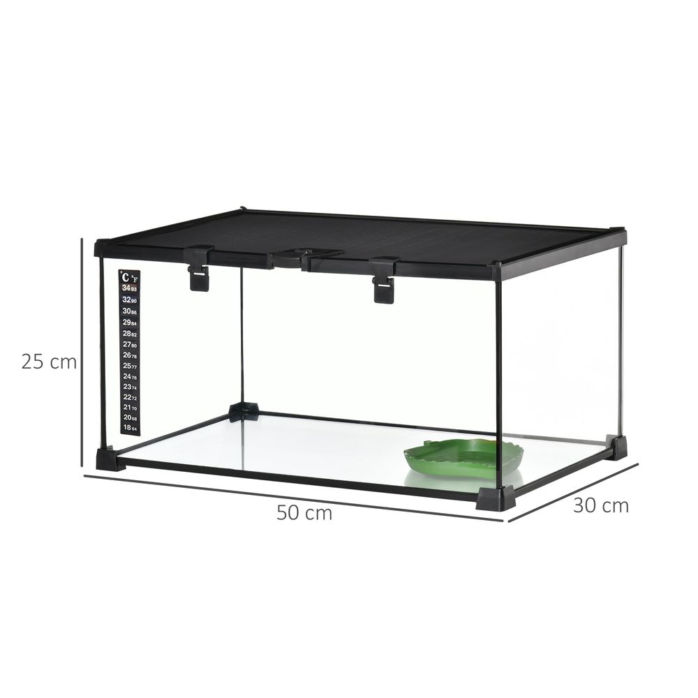 Glass Reptile Terrarium Habitats for Lizards, Frogs, Snake Pawhut