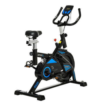 HOMCOM Stationary Exercise Bike Indoor Cycling Bicycle Cardio Workout, Black