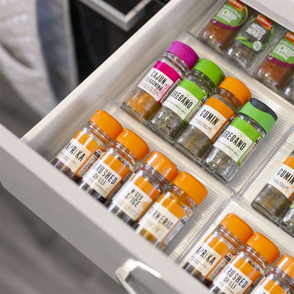 Expandable Spice Rack Drawer Organiser | Pukkr