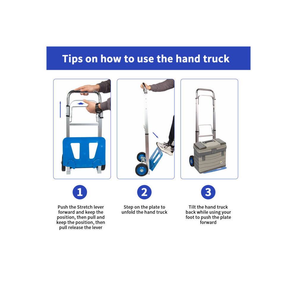 Neo 200kg Capacity Sack Trolley Folding With Extendable Handle