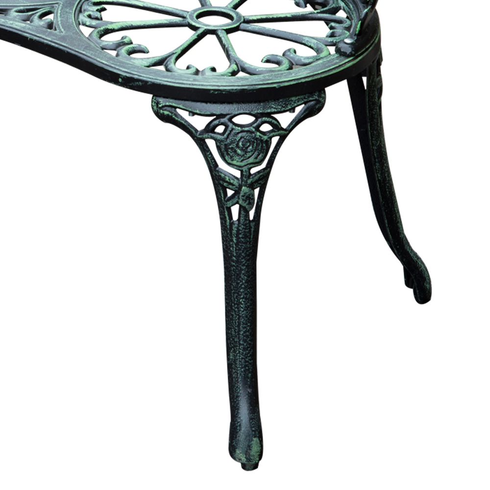 Cast Aluminum Garden Bench Patio Chair