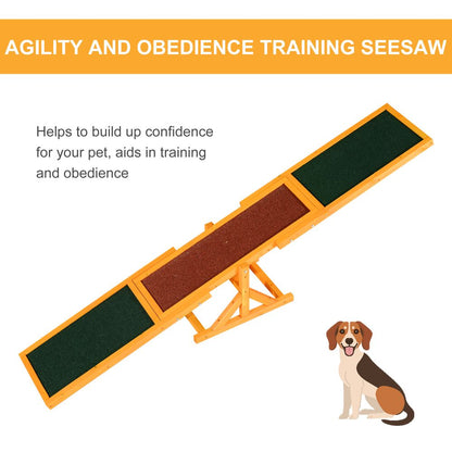 New Pet Seesaw Dog Training Agility Equipment Toy Exercise Playing Pawhut