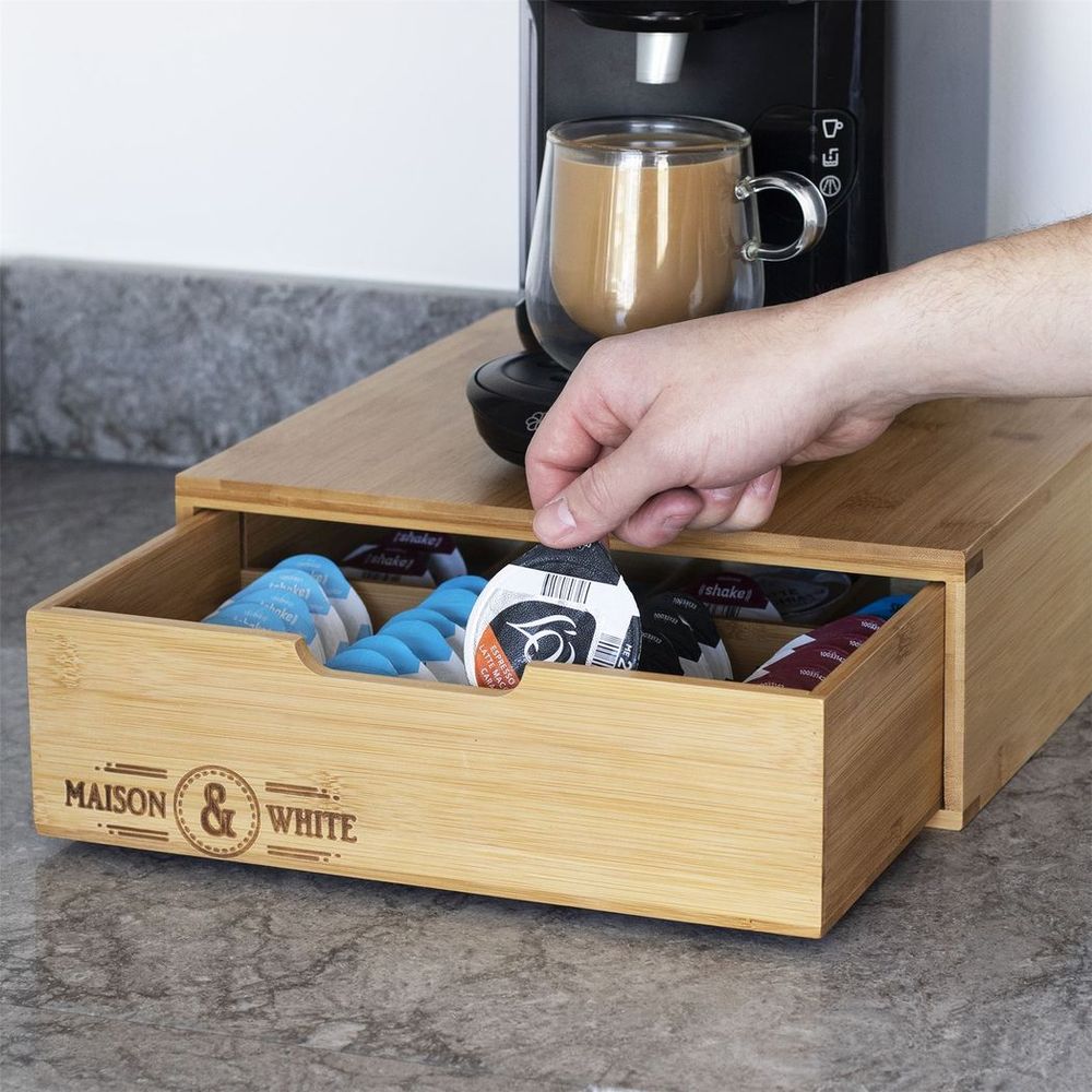 Bamboo 64 Tassimo Coffee Pod Drawer | M&W