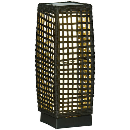 Outdoor Rattan Solar Lantern wtih Auto On/Off Solar Powered LED Lights