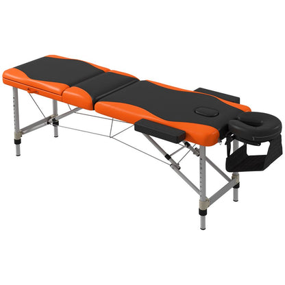 Portable Massage Table Beauty Therapy Couch Bed Spa Aluminum Orange