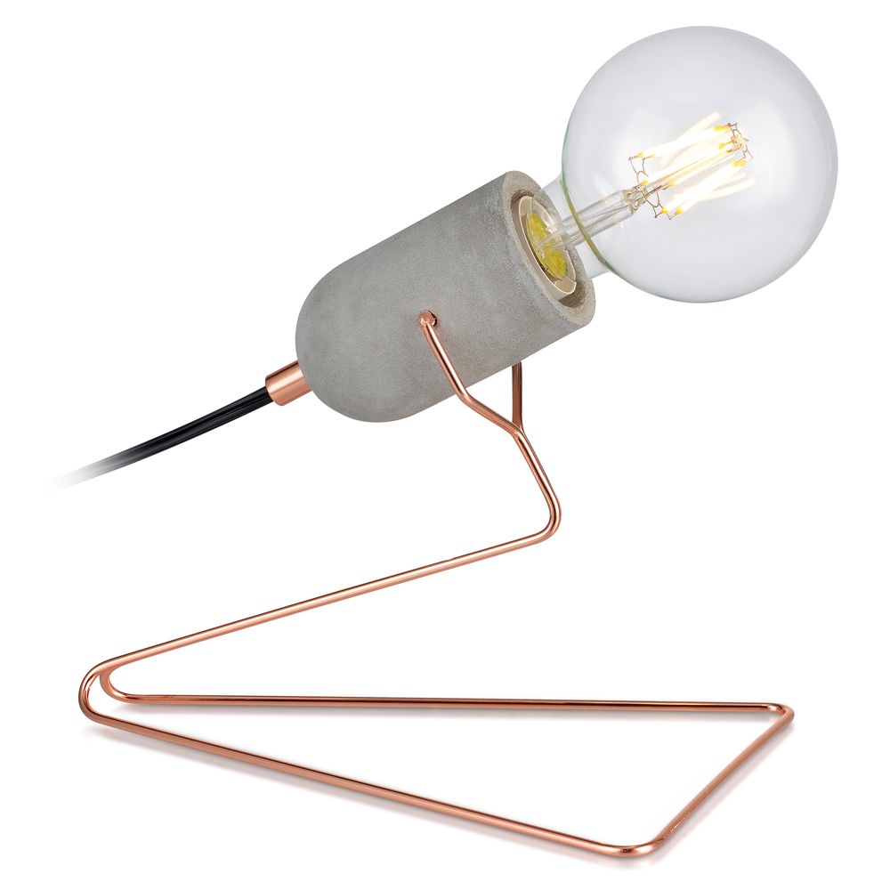 Pettit Table Lamp, Reading Desk Light, Modern Lighting in Rose Gold