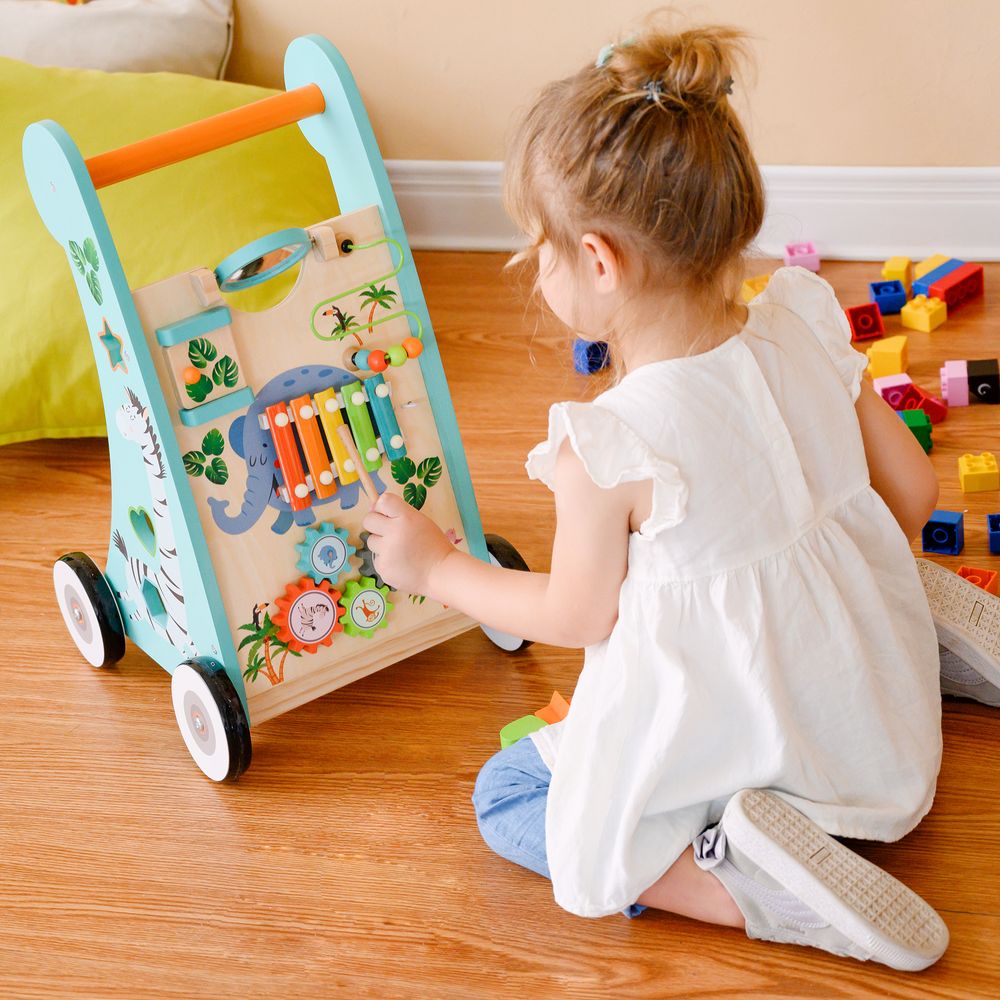 Preschool Educational Wooden Activity Centre Baby Walker PS-T0008