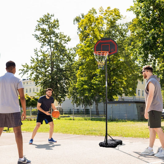 Adjustable Basketball Hoop Stand w/ Wheels, Stable Base HOMCOM