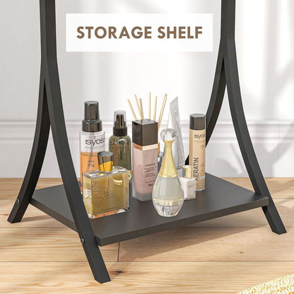 Freestanding Full Length Mirror Adjustable Full Body Mirror w/ Shelf