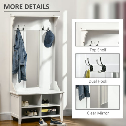 Mirror Cabinet, 80Lx40Wx170H cm-White