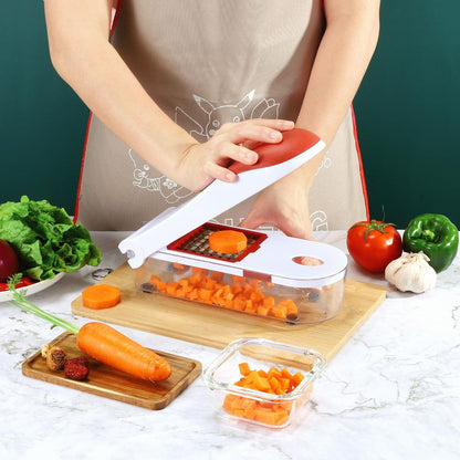 Multi-Functional Grater Tool Vegetable and Onion Choppers Mandoline Slicer Food Dicer