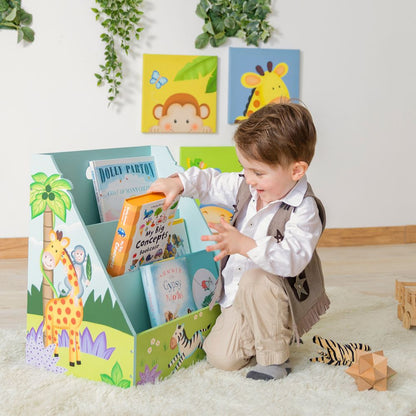 Fantasy Fields Kids Safari Bookshelf Bookcase Toy Organiser Storage TD-13141A