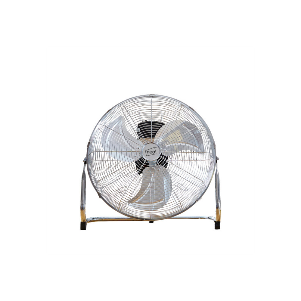 Neo High Velocity Chrome Metal Floor Freestanding Fan  16 Inch